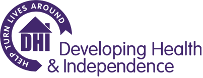 DHI Logo, Purple