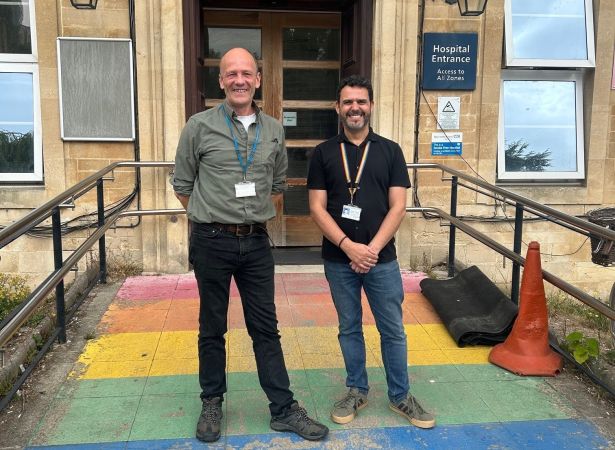 Matt (left) and Stuart from DHI's Homeless in Hospital Discharge Team