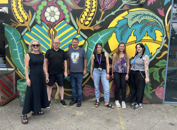 The DHI team and service users at St Paul's Learning Centre